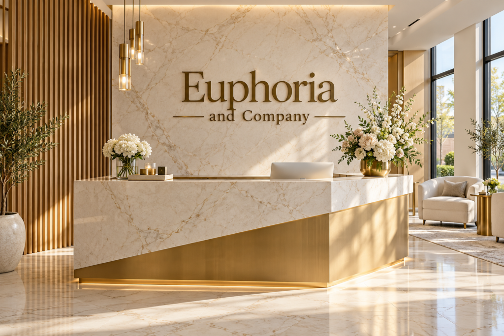 Illustrative lobby concept for Euphoria and Company