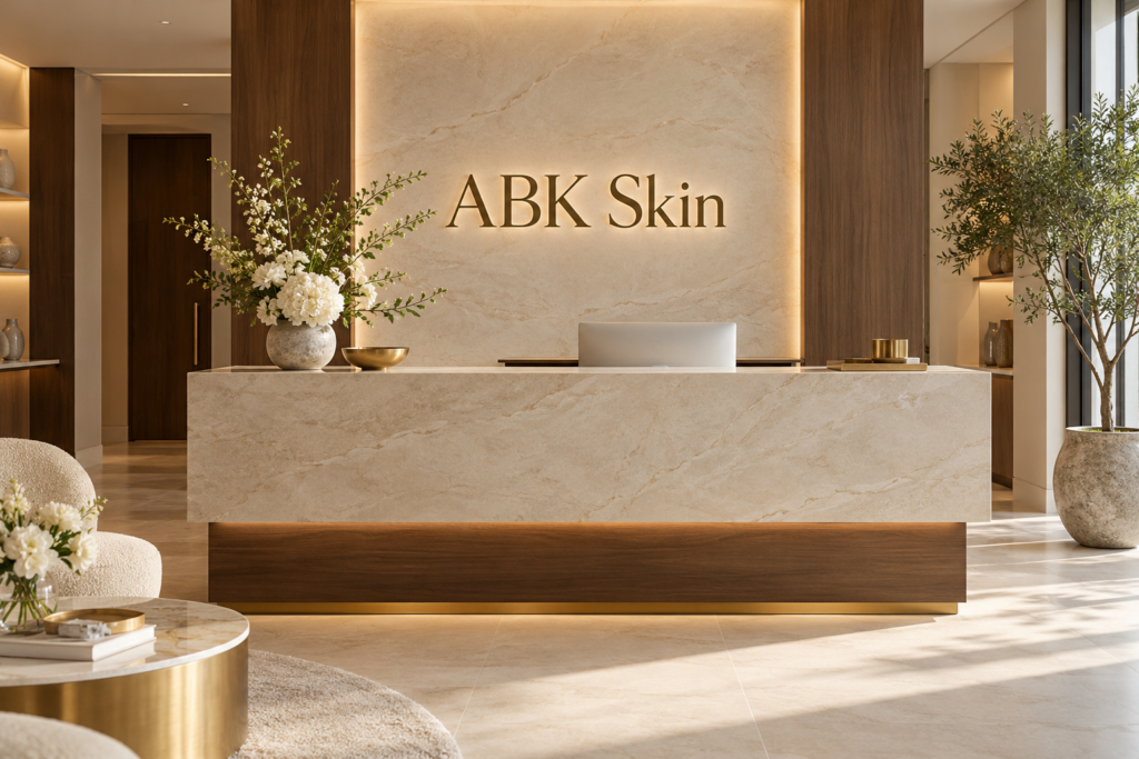 Illustrative lobby concept for ABK Skin